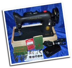 SINGER 66-16 SEWING MACHINE 1952 HAS REVERSE SERVICED SEW NICE STITCH FOR SALE